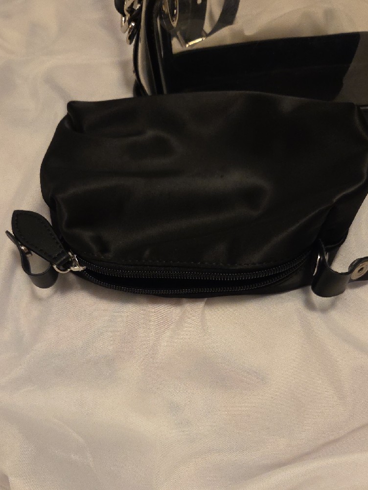 Clear Front Black Crossbody Bag With Adjustable Strap — image 4 of 4